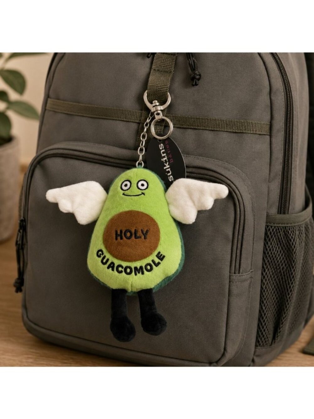 Holy Guacamole Plush Keychain With Wings Punchkins Fun Avocado NEW